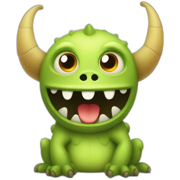 Cute monster emoji