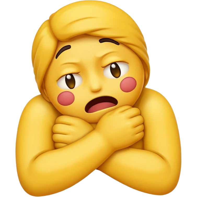 emoji strangling itself  emoji