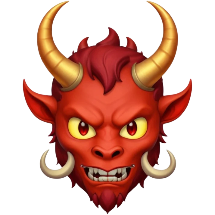 Devil with ring above head  emoji