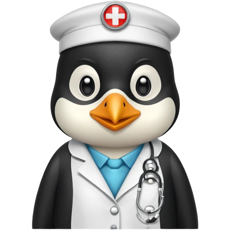 doctor penguin emoji