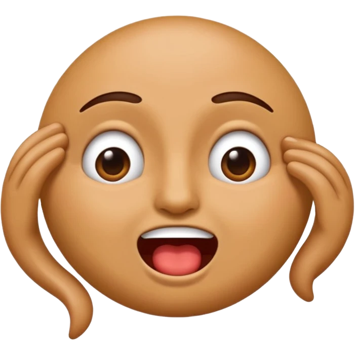 Emoji hitting the folks dance with eyes shut and biting bottom lip emoji