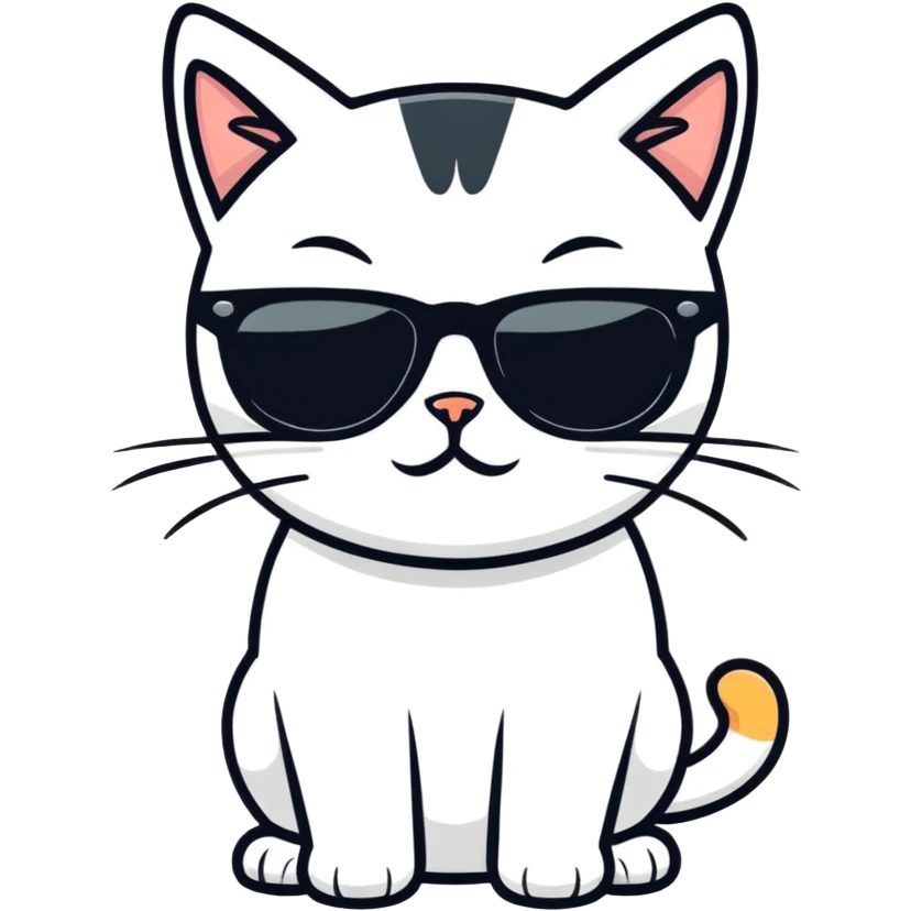 cat wearing sunglasses emoji