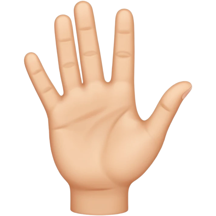 back of a hand, thumb visible emoji
