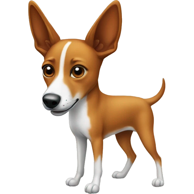 Basenji with a kangaroo  emoji