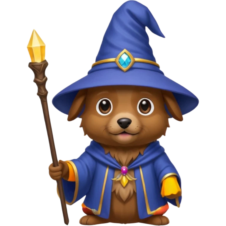 Dog wizard emoji