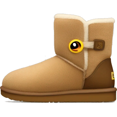 soft uggs light brown fuzzy emoji