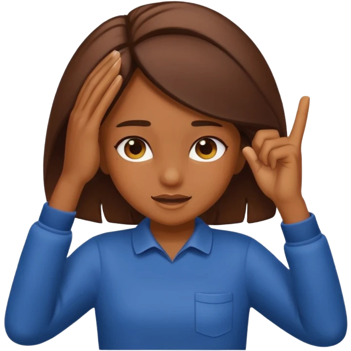 girl dabbing  emoji