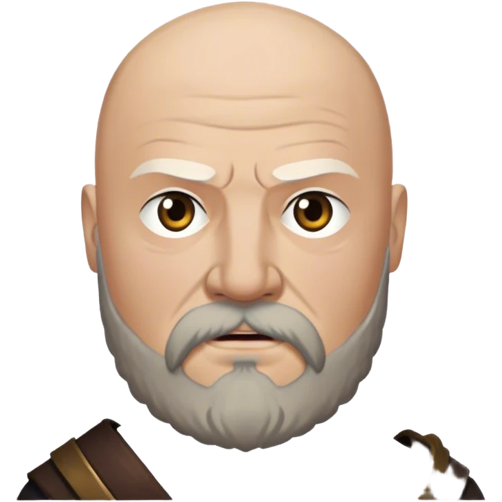 Rickard Karstark from game of thrones, beard, bald head emoji