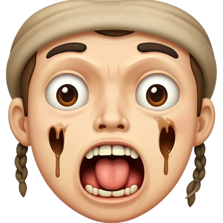 hungry peasants open mouths emoji
