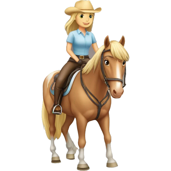 Horse riding girl  emoji