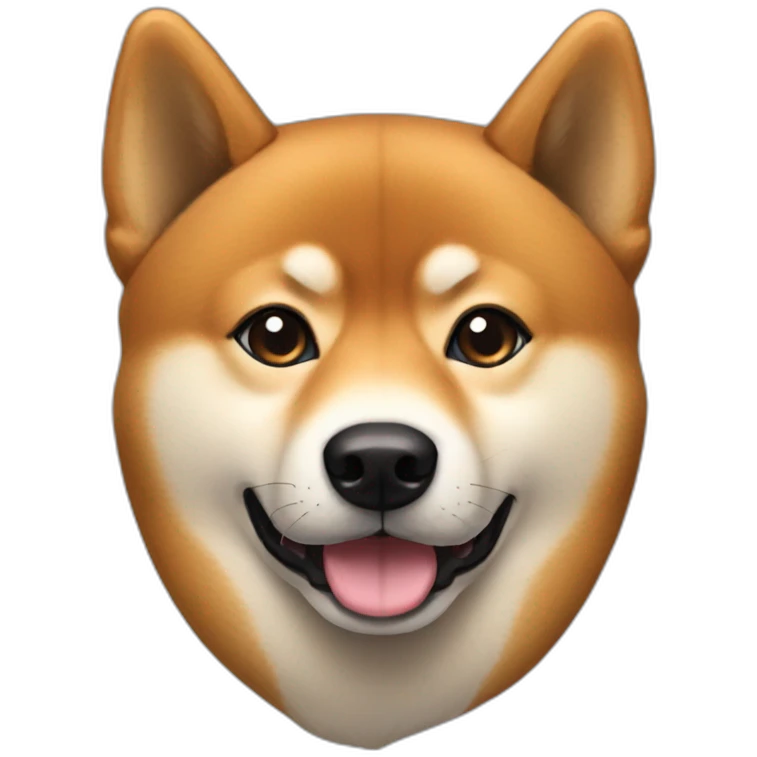 Black and tanned shiba inu emoji