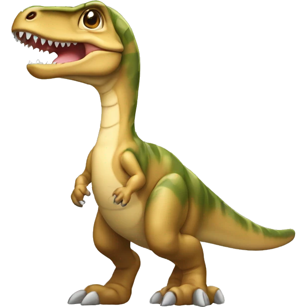 allosaurus baby tan emoji