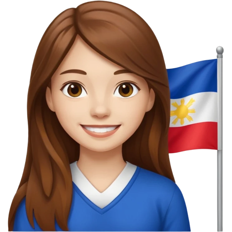 white girl pinoy flag emoji