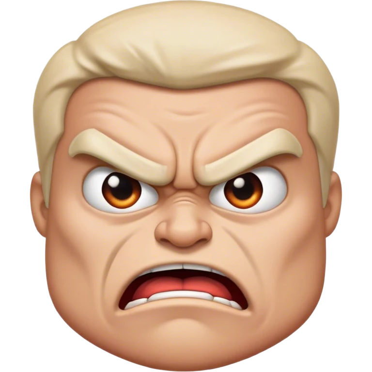 Angry cartoon emoji