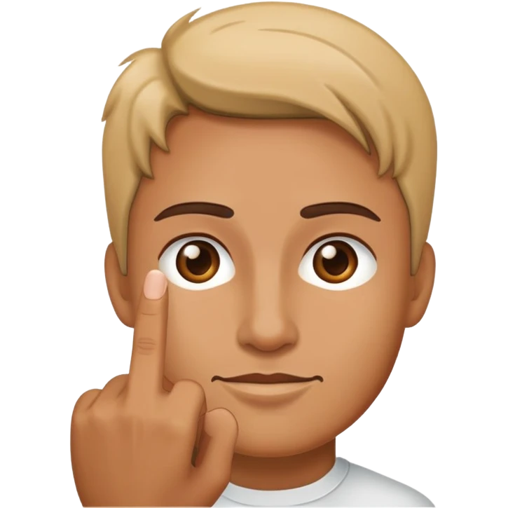 Finger in Virginia  emoji
