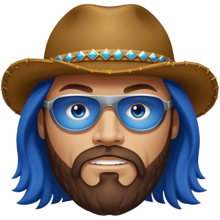 Randy Macho Man Savage blue eyes, brown hair emoji