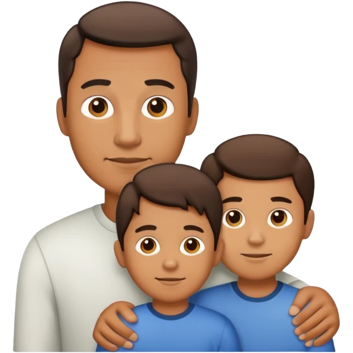 Family Father and two Sons emoji