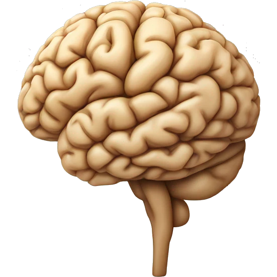 artistic brain in cornal view  emoji