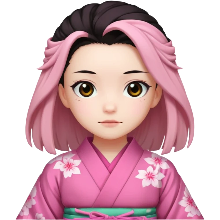 nezuko but bad and cute from demon slayer emoji