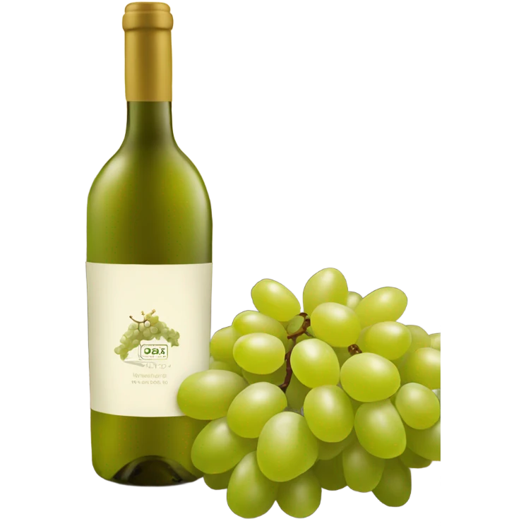 White grape wine emoji