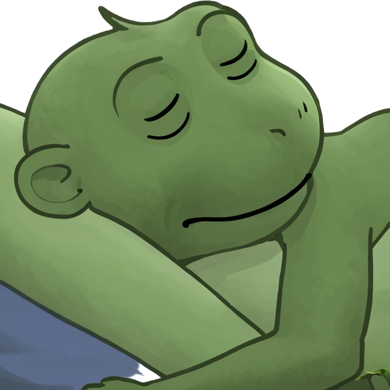 Cute sleeping monkey emoji