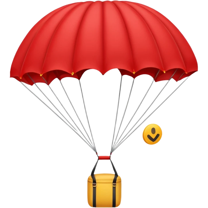 red parachute emoji