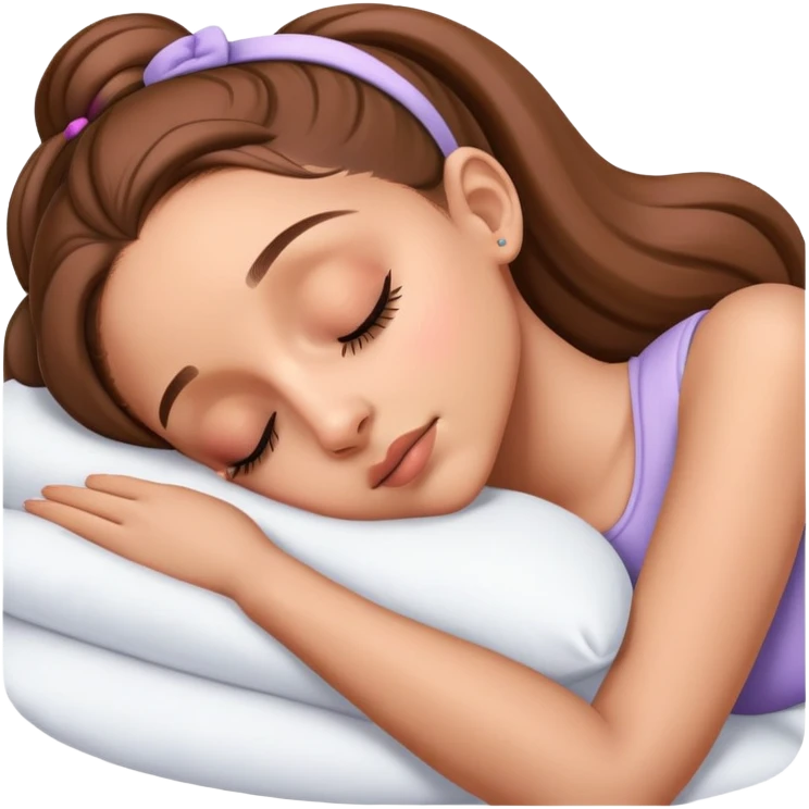 Ariana Grande sleeping emoji