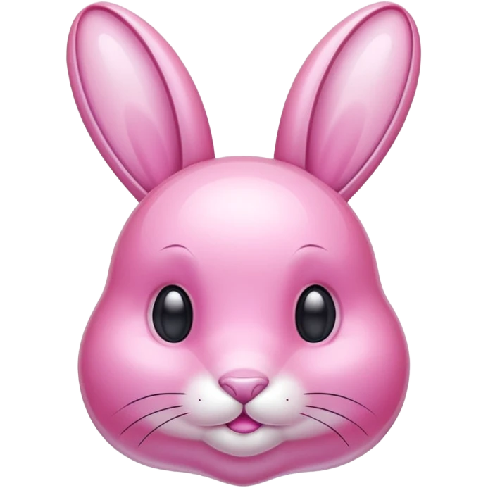crystal bunny pink emoji