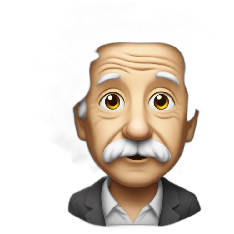 Einstein-crazy emoji