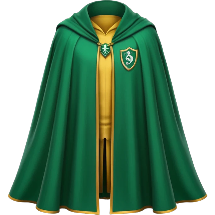 Quidditch cape slytherin emoji
