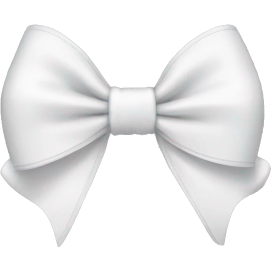white coquette bow emoji