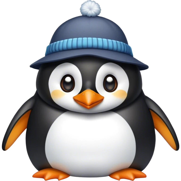 Penguin with hat emoji