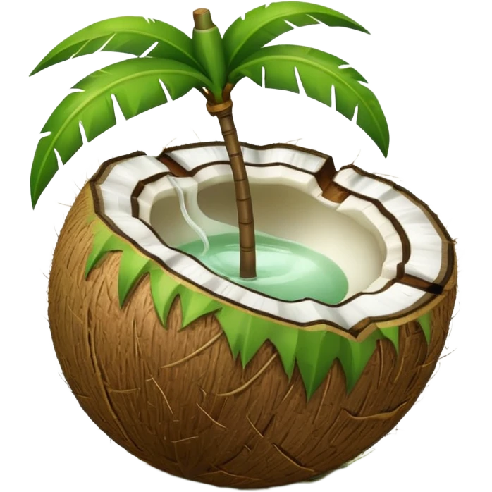 Green coconut emoji emoji