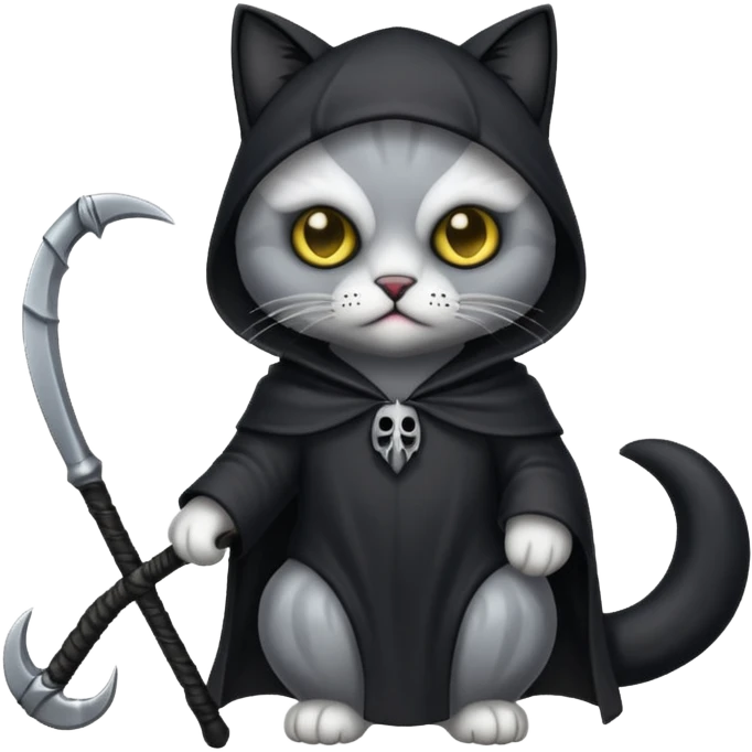 Grim reaper cat emoji