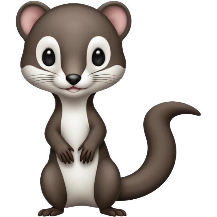 black/white Weasel emoji