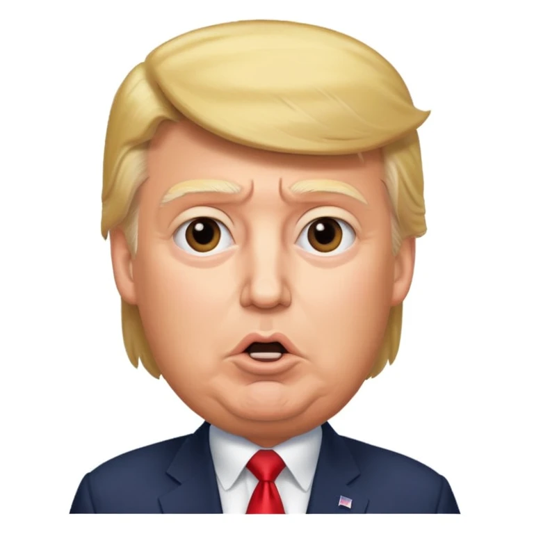 Donald Trump speaking at a rally emoji