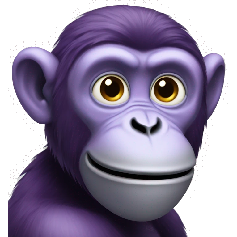 Purple monkey emoji