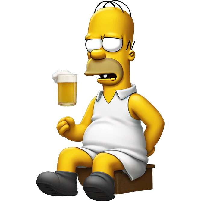 Homer simpson dort emoji
