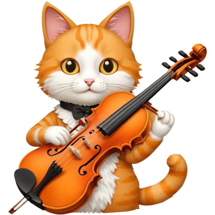 cat play violin emoji