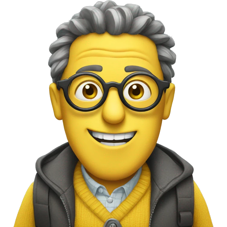 Minion with glasses  emoji