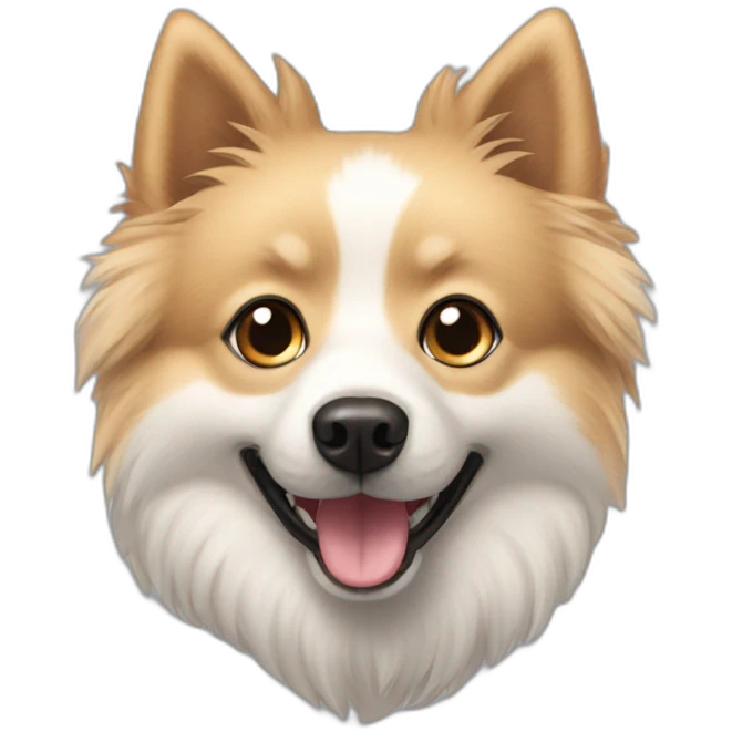 Chien spitz emoji
