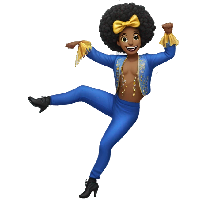 Can can dancer emoji