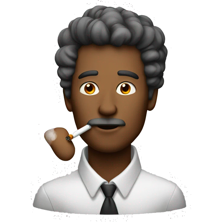 Man smoking emoji