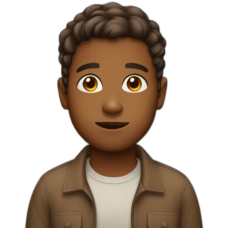 Large brown boy emoji
