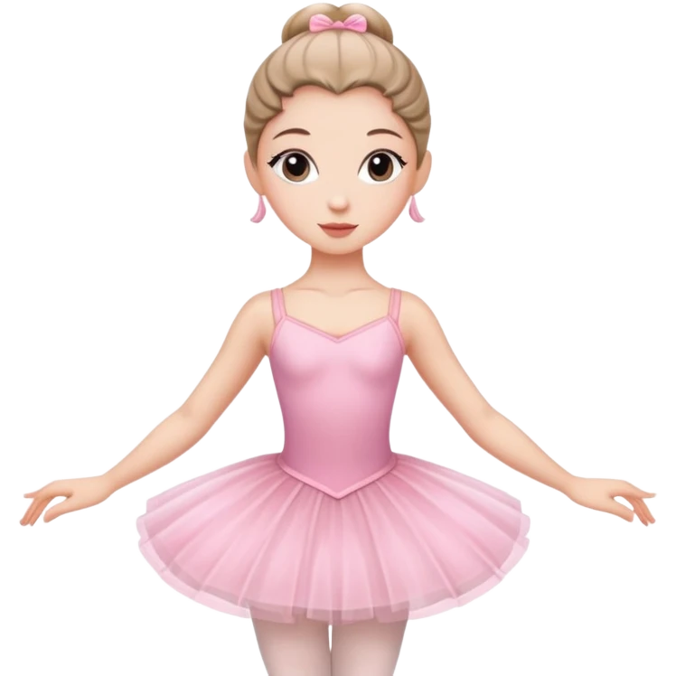 ballerina in pink outfit  emoji