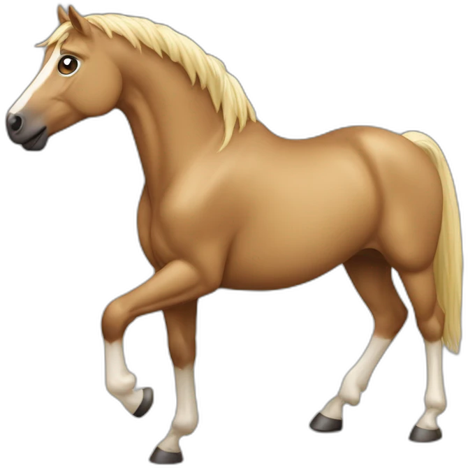 Pferd das über hindernis springt emoji