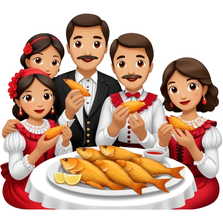 Cena del pescaito  feria de abril emoji
