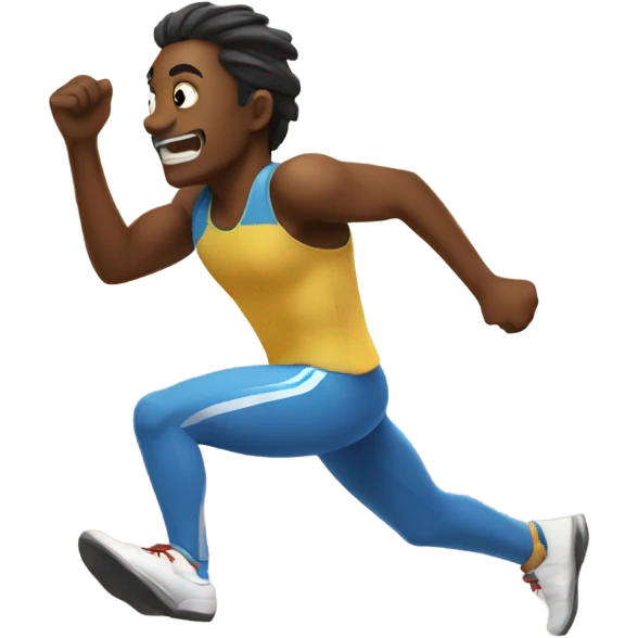 Speed running  emoji