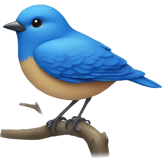 blue bird emoji