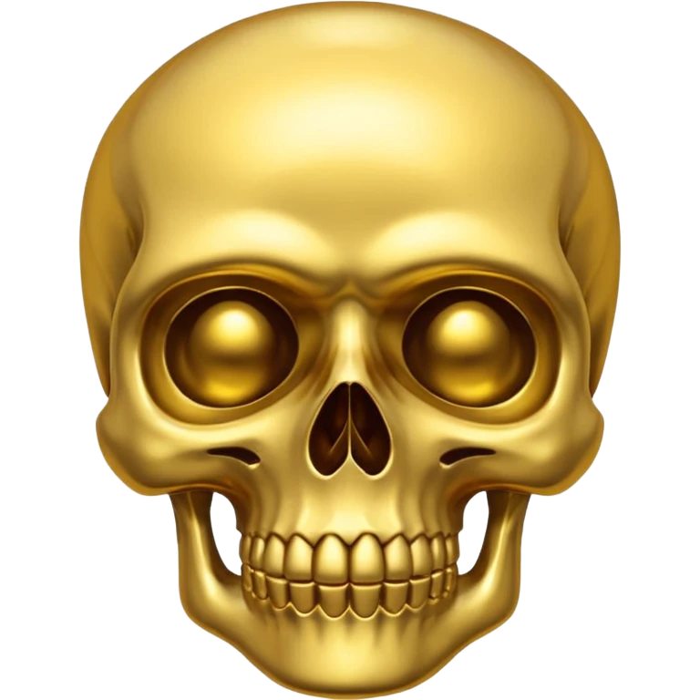gold skull emoji